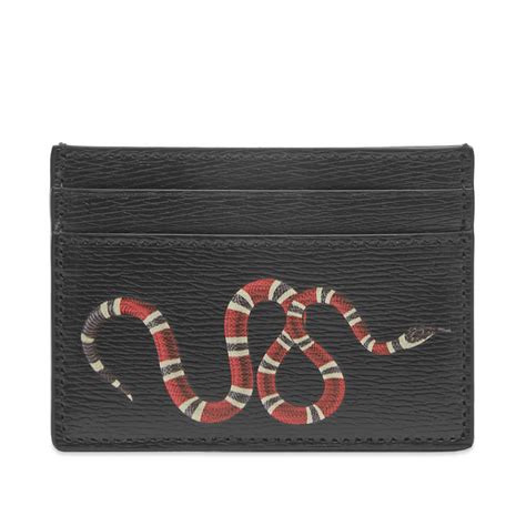 gucci cardholder snake black surpem|gucci snake coin wallet.